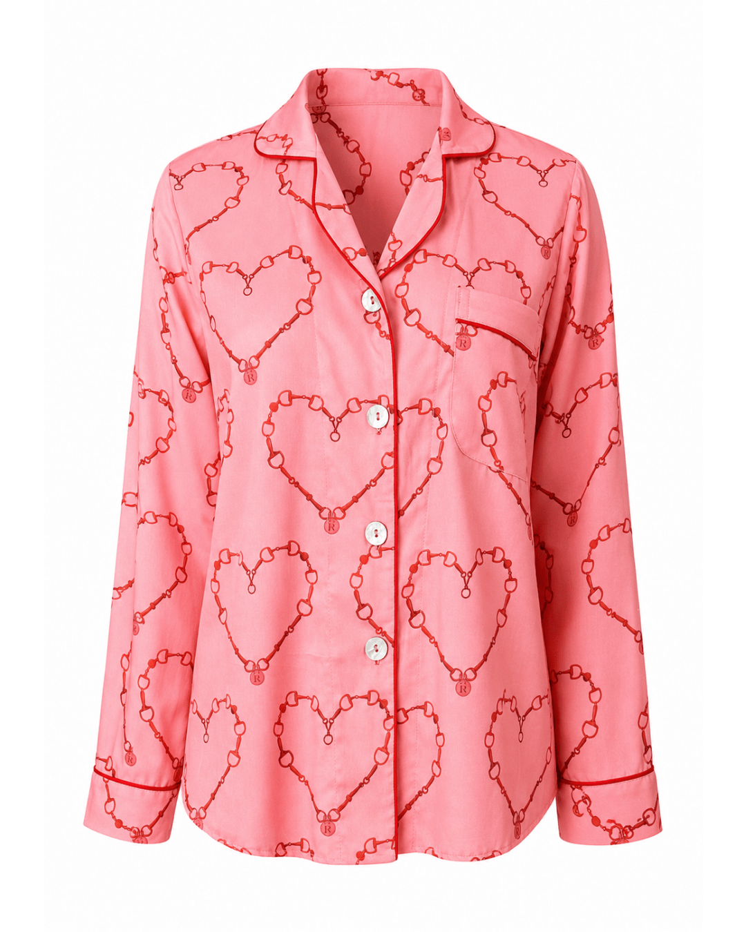 Bit of Love PJ Set | Watermelon Pink | Long Sleeve - RönnerLong Sleeve SetXS