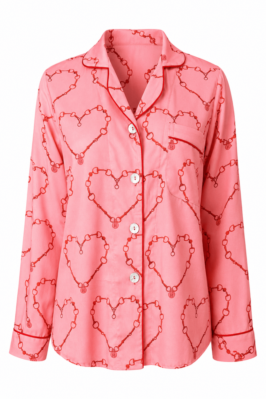 Bit of Love PJ Set | Watermelon Pink | Long Sleeve - RönnerLong Sleeve SetXS