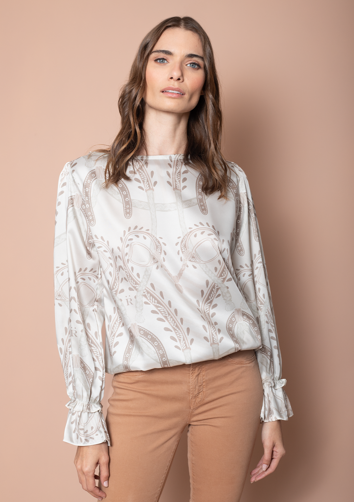 Allure Blouse Hoofprint | Ebony - Rönner