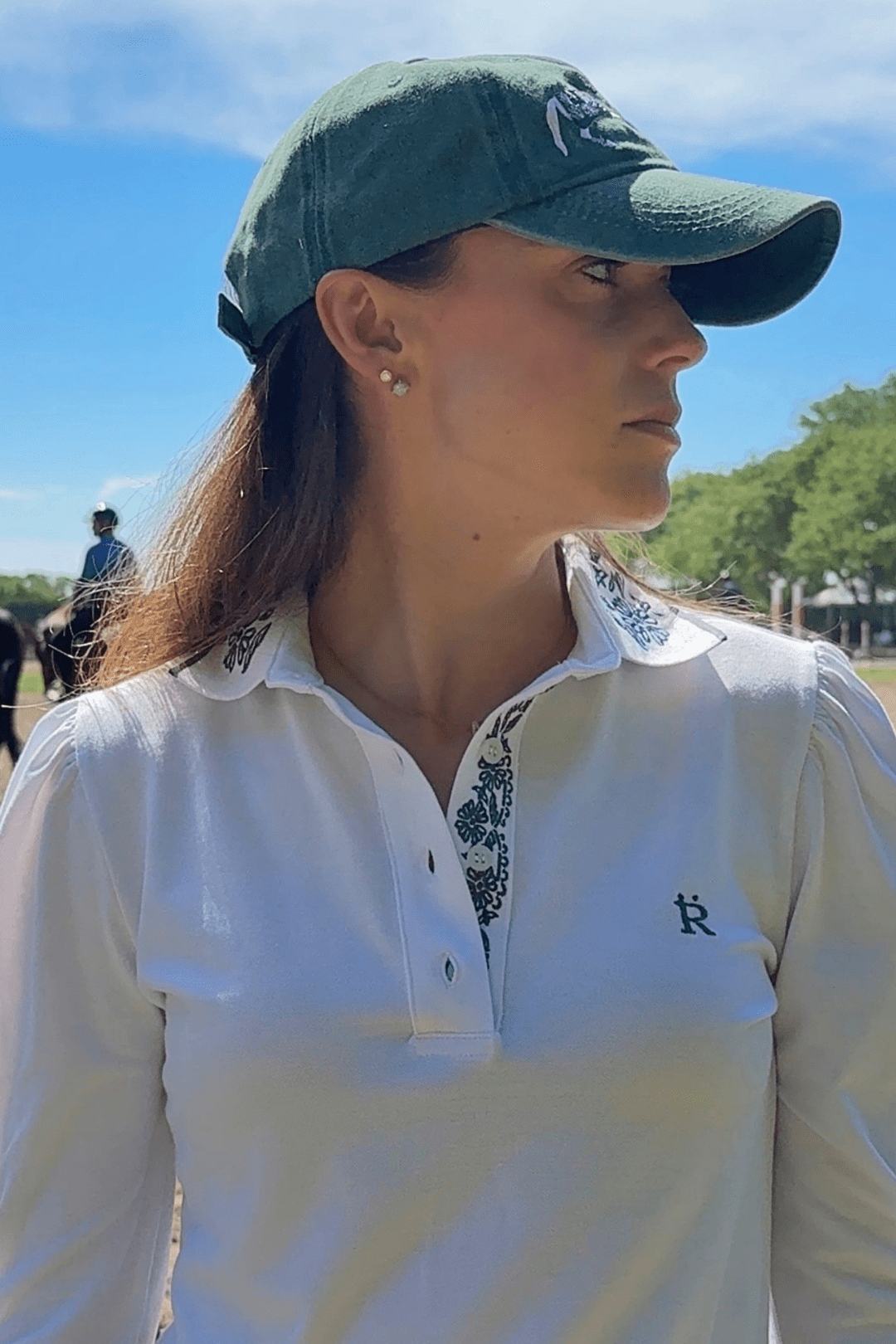 Briar | Embroidered Polo-Shirt | Long Sleeve - RönnerPolo ShirtWhite