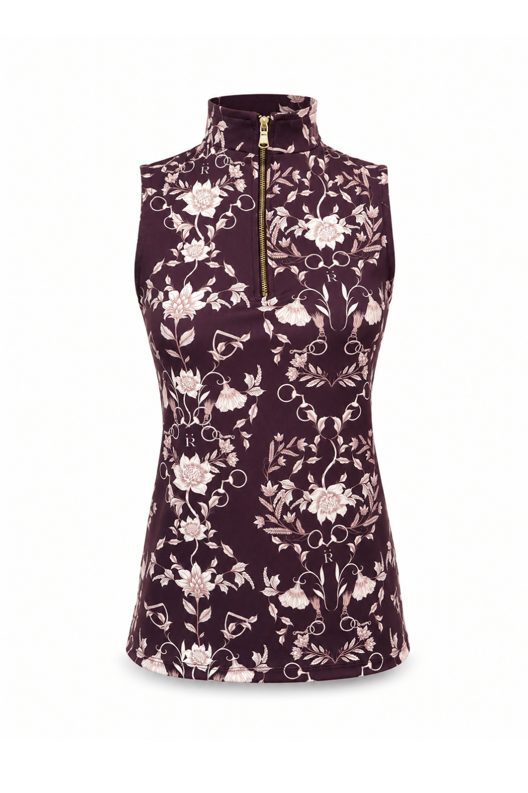 Bridle Botanica Sleeveless Q-Zip - RönnerShirtBurgundy