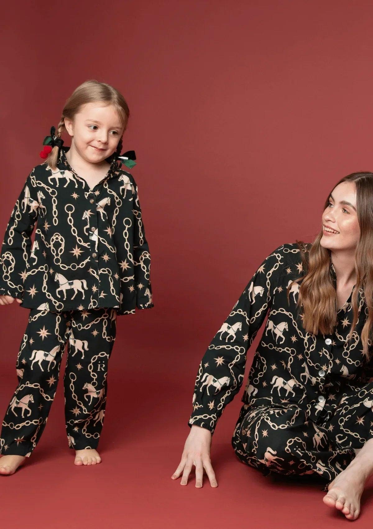 Celeste Children's PJ's Set | Long Sleeve | Magical Horse Print - RönnerPijama Set2 yrs