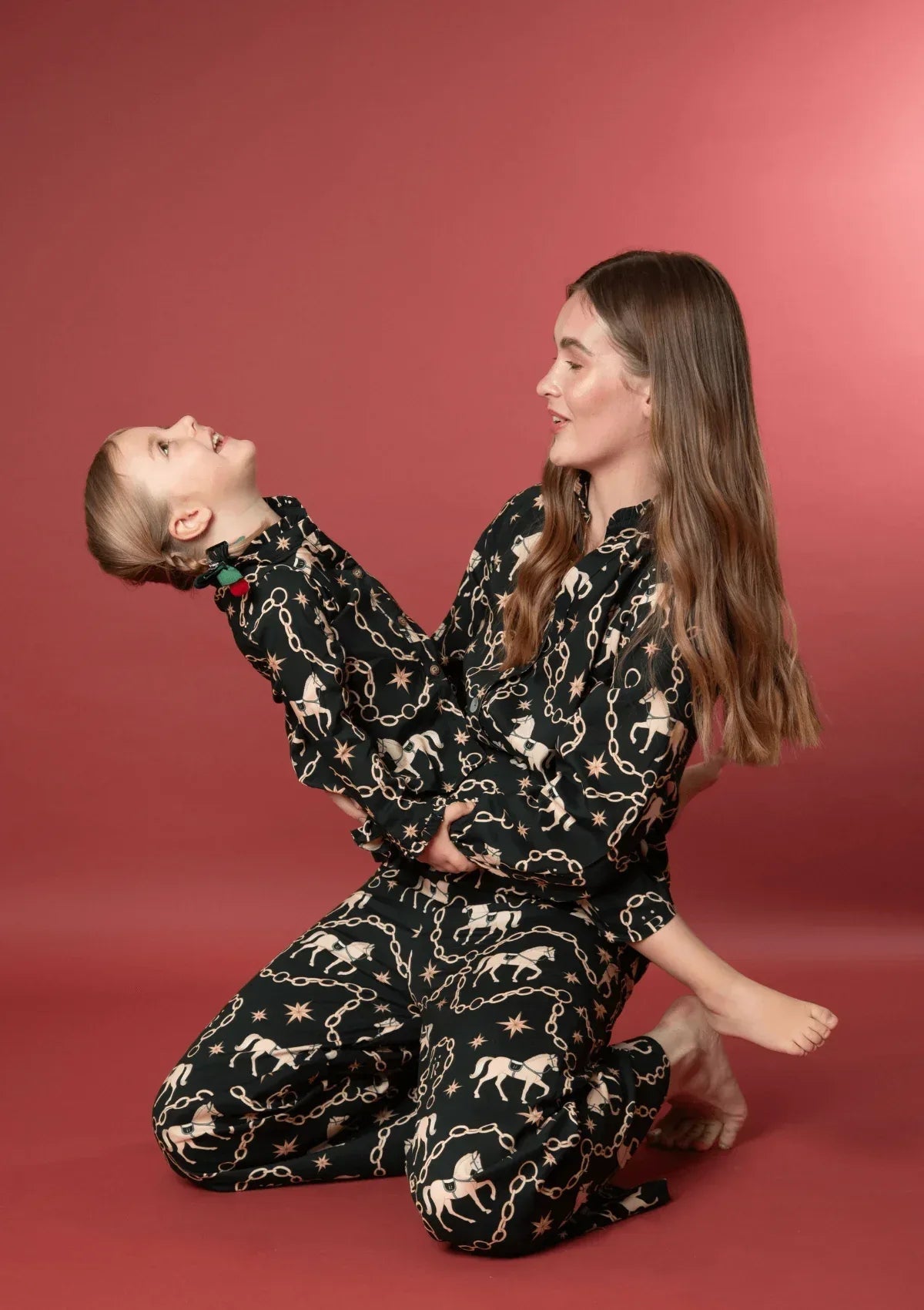 Celeste Children's PJ's Set | Long Sleeve | Magical Horse Print - RönnerPijama Set2 yrs