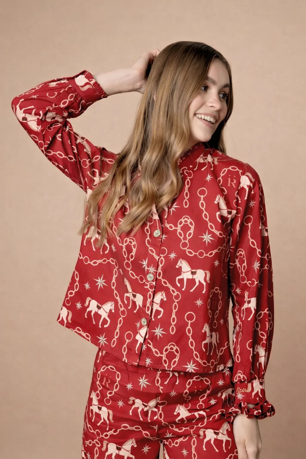 Celeste | Hair Scrunchie | Magical Horse Print - RönnerAccesoriesEvergreen