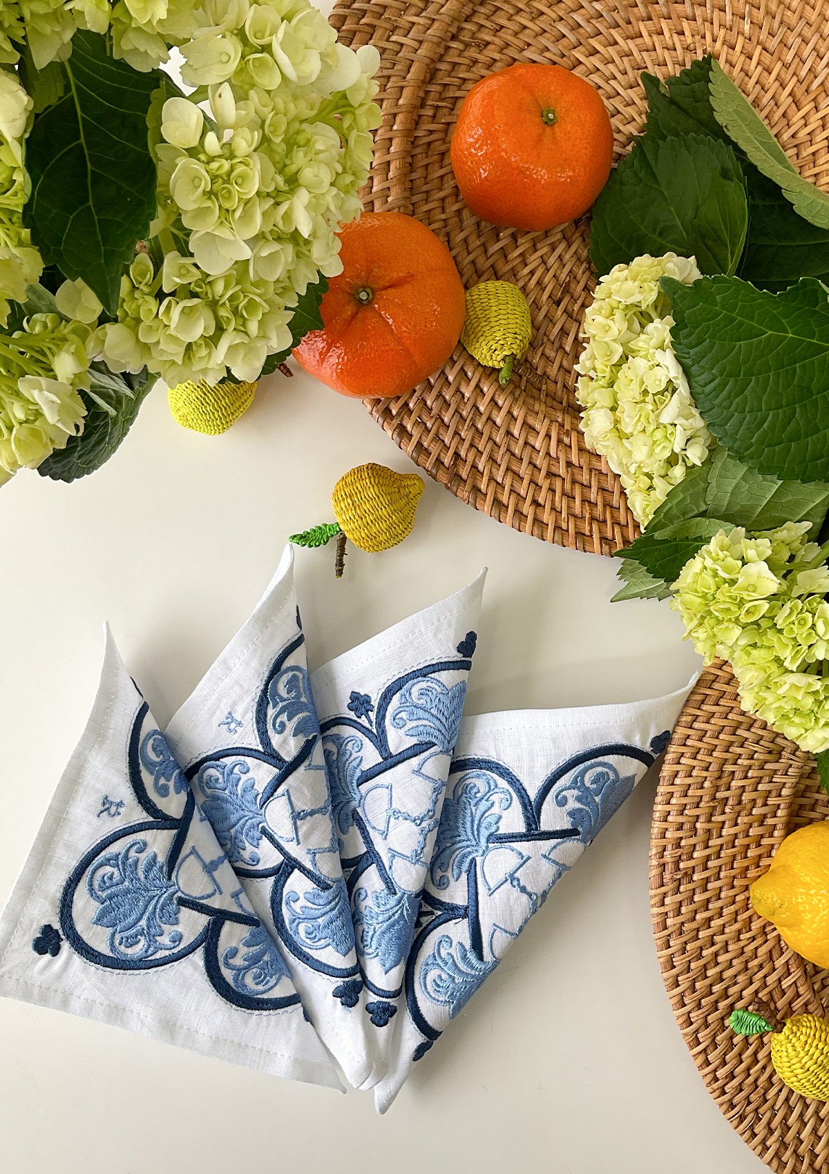 Embroidered Cocktail Napkins - Rönner