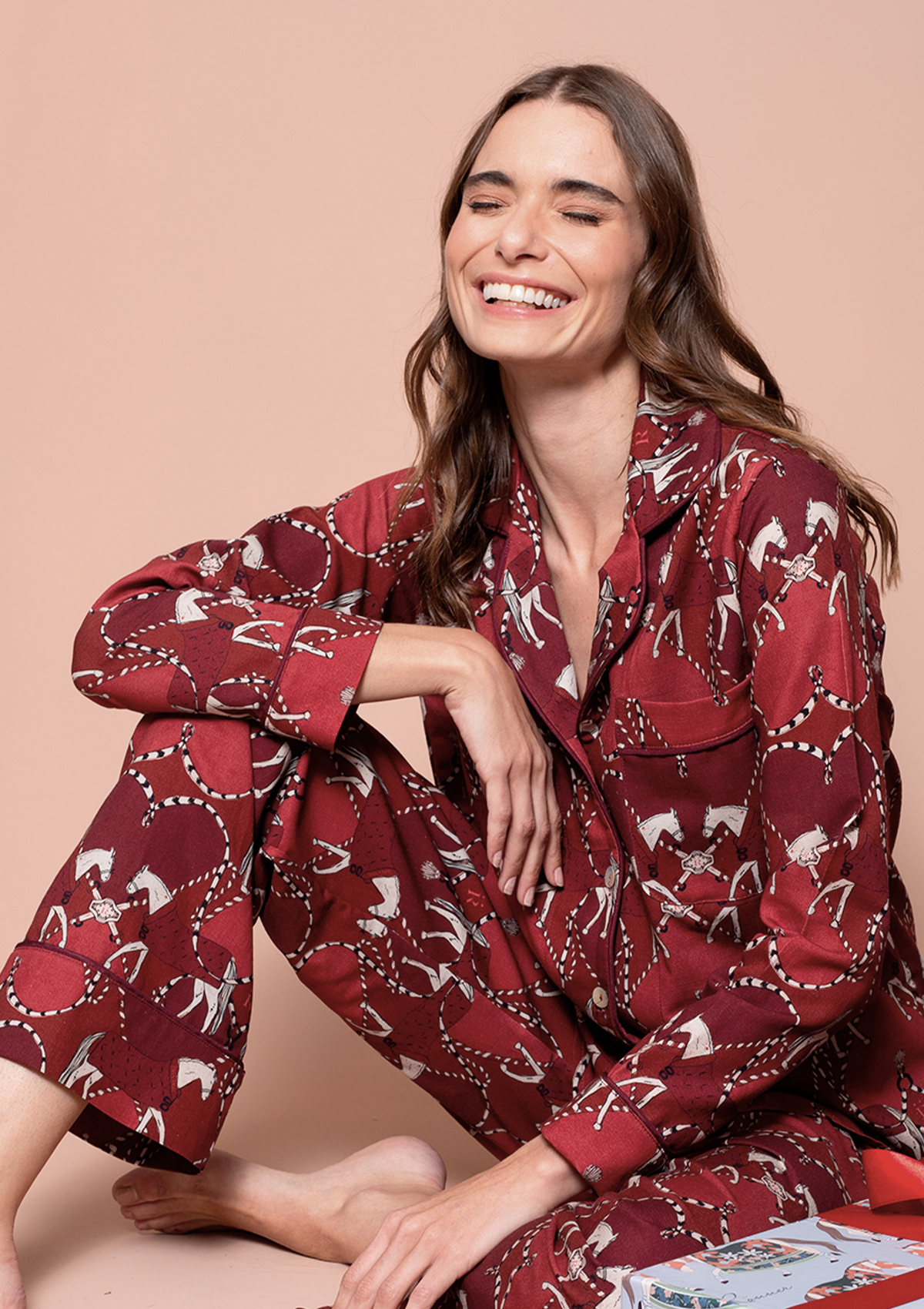 Horsebond Classic PJ’s Set | Crimson