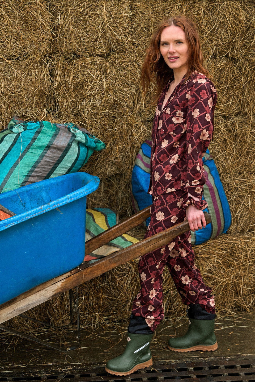 Dahlia PJ Set | Long Sleeve - RönnerLong Sleeve SetBurgundy