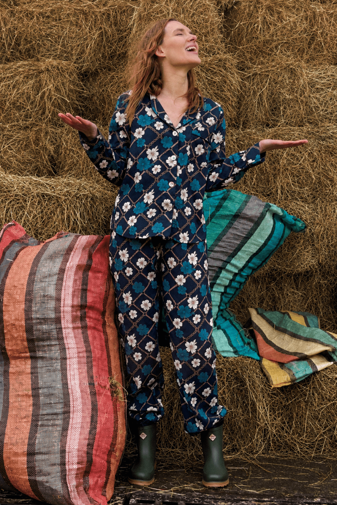 Dahlia PJ Set | Long Sleeve - RönnerLong Sleeve SetNavy