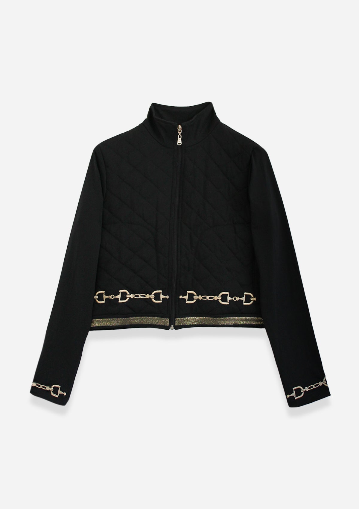 Ember Embroidered Cropped Zip Jacket - RönnerJacketsXS