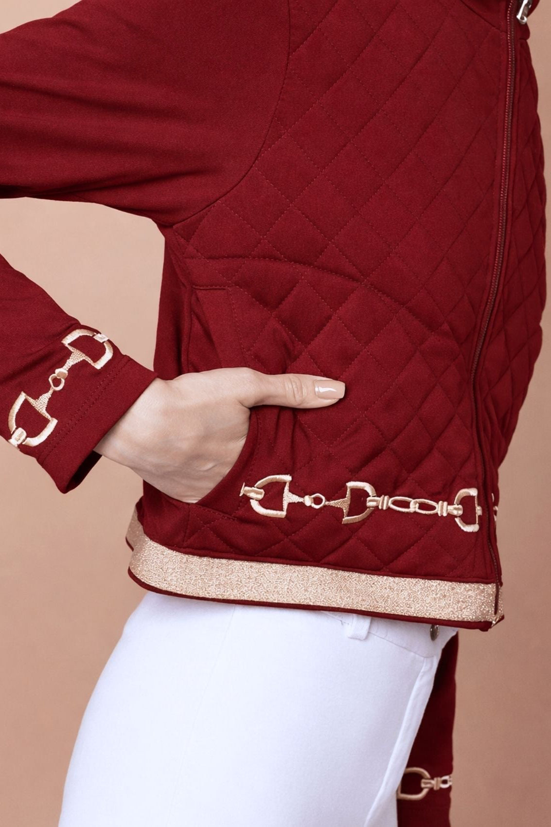 Ember Embroidered Cropped Zip Jacket - RönnerJacketsXS