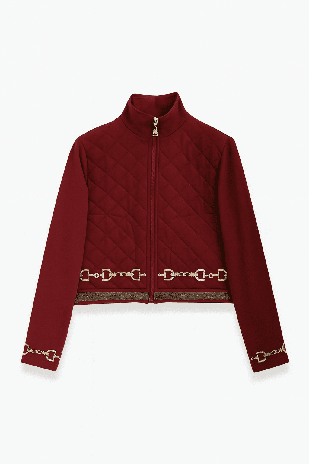 Ember Embroidered Cropped Zip Jacket - RönnerJacketsXS