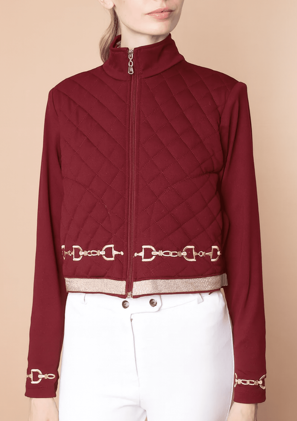 Ember Embroidered Cropped Zip Jacket - RönnerJacketsXS