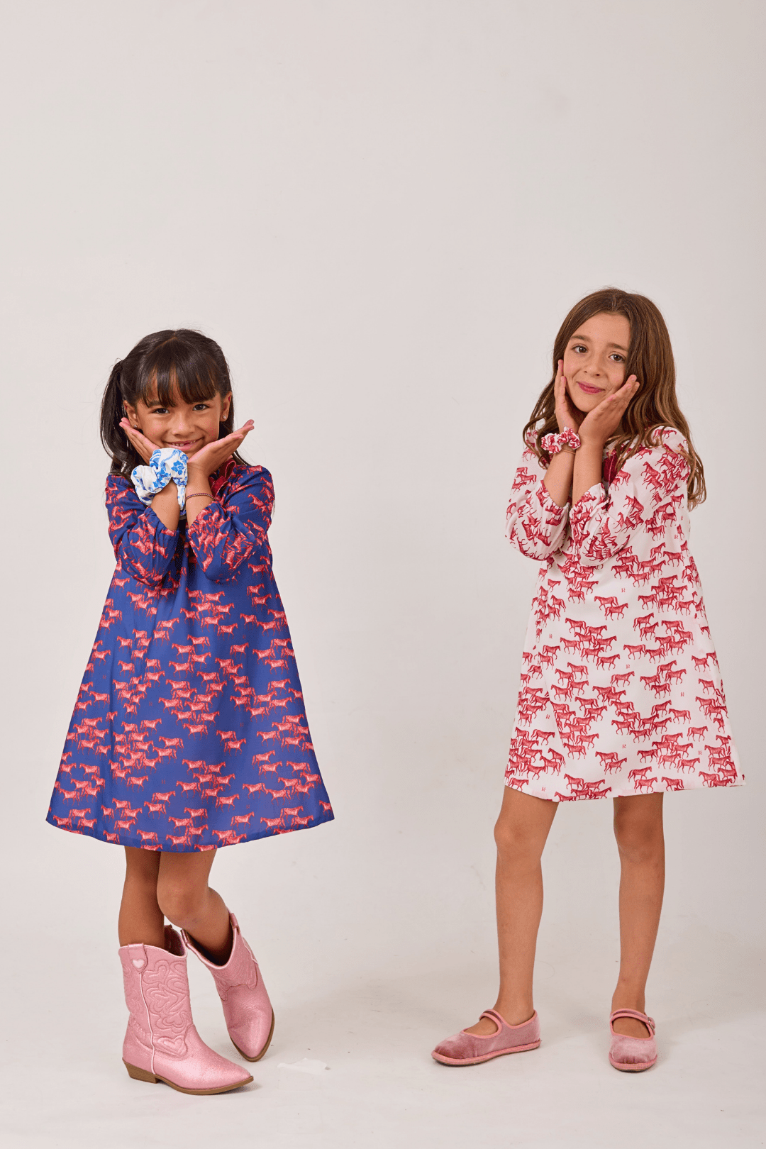 Emily Mini Horses Dress - RönnerDressNavy