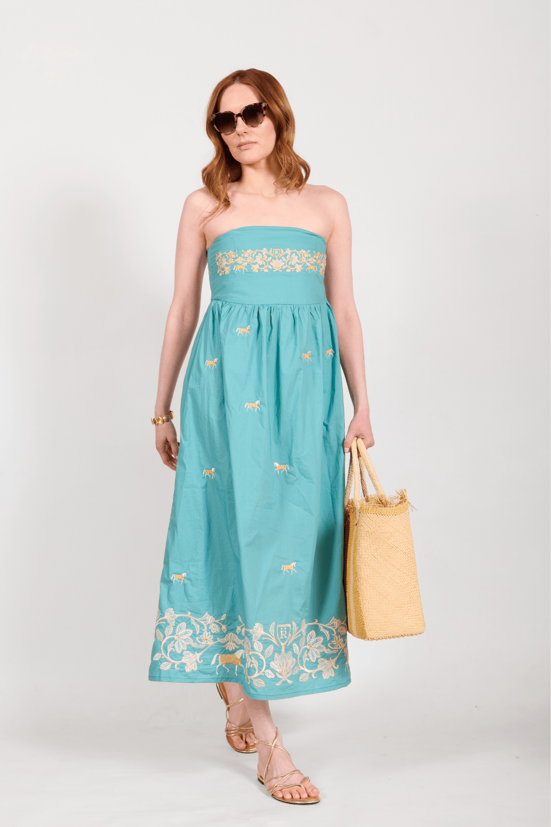Garland Embroidered Cotton Dress - RönnerDressXS