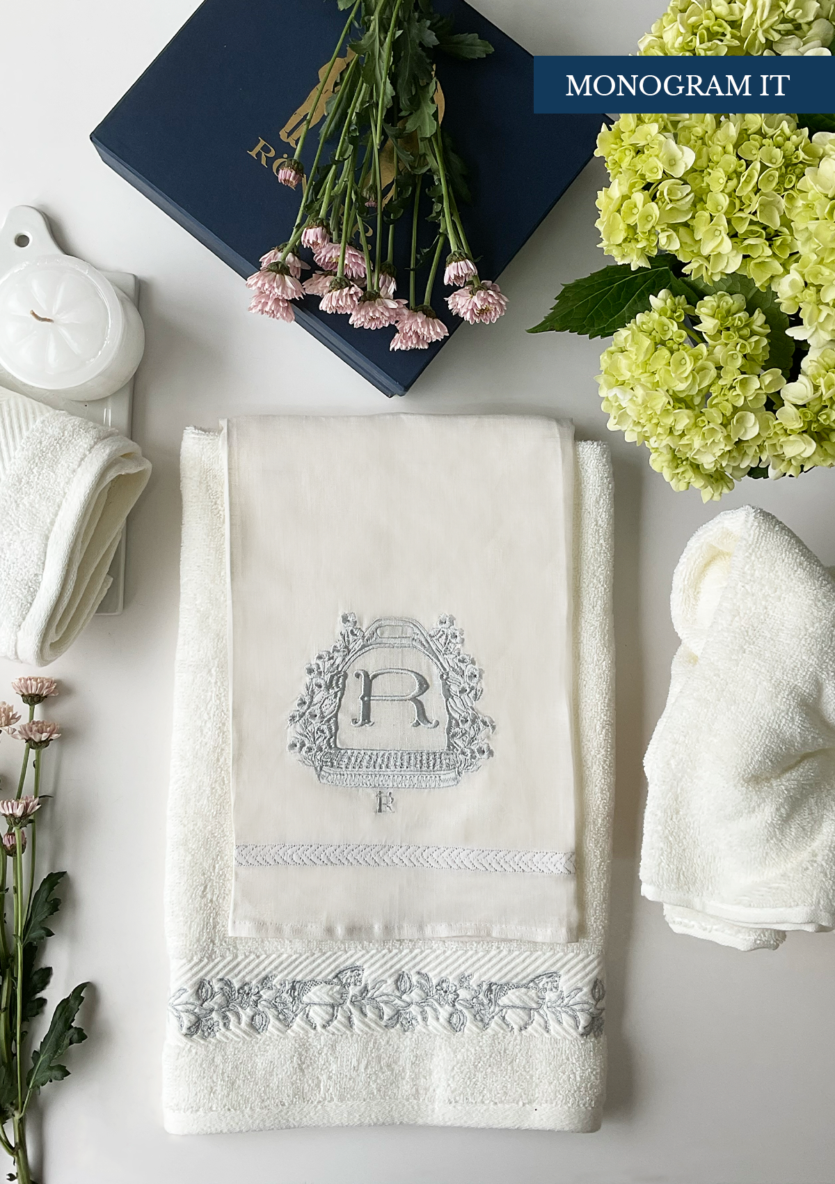 Hand towel Set | Silver - Rönner