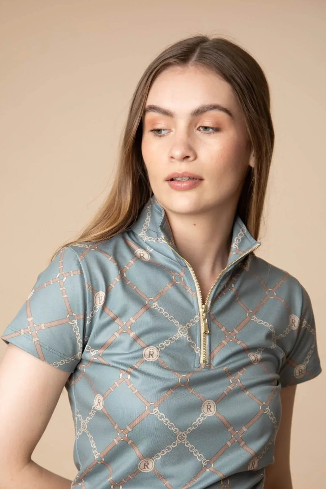 Harmony Q - Zip | Short Sleeve | Beltina Print - RönnerQuarter ZipXS