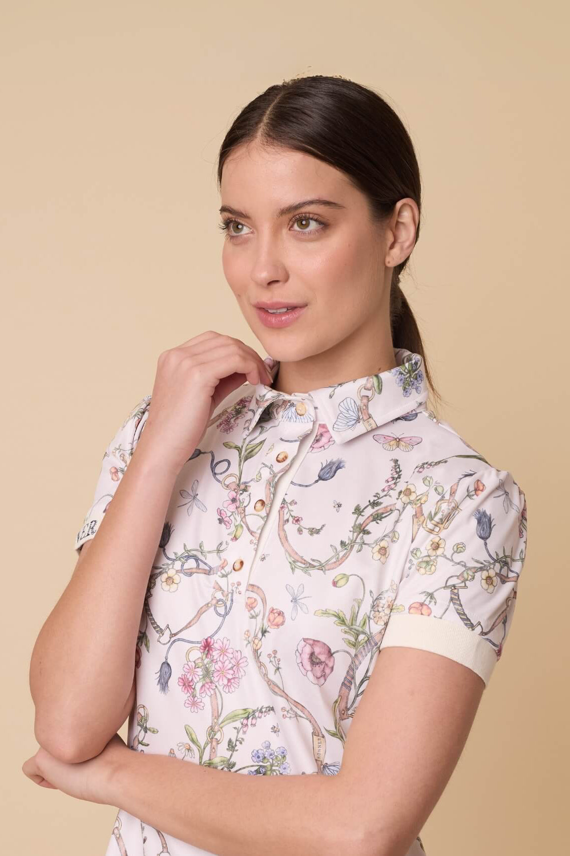 Herbaria Equestrian Polo - Shirt | Short Sleeve | Cream - RönnerPolo ShirtXS