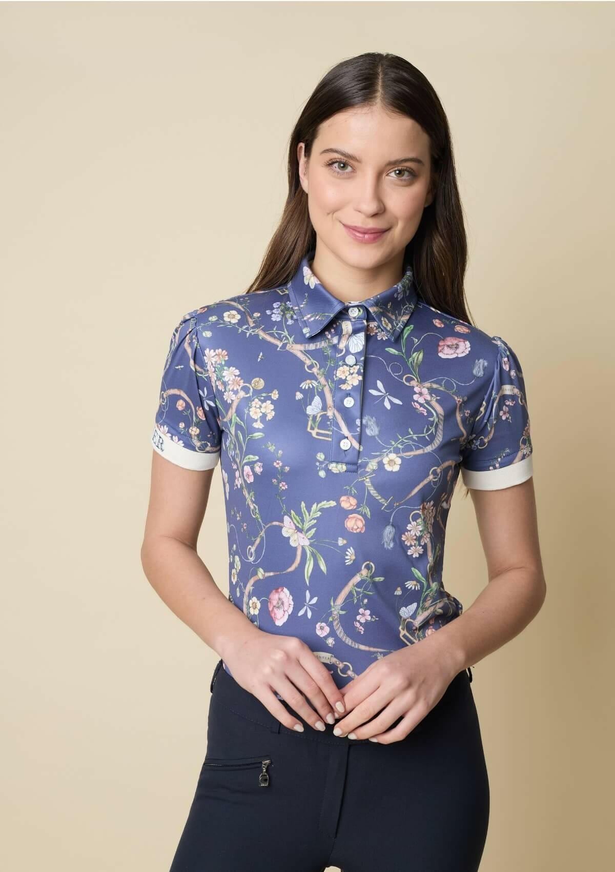 Herbaria Equestrian Polo - Shirt | Short Sleeve | Cream - RönnerPolo ShirtXS