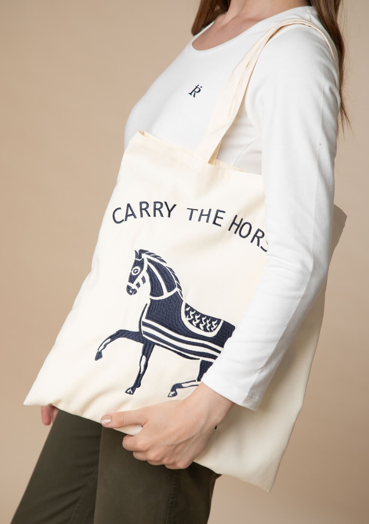 Horse Love Cotton Tote | Carry The Love Horse - RönnerCream
