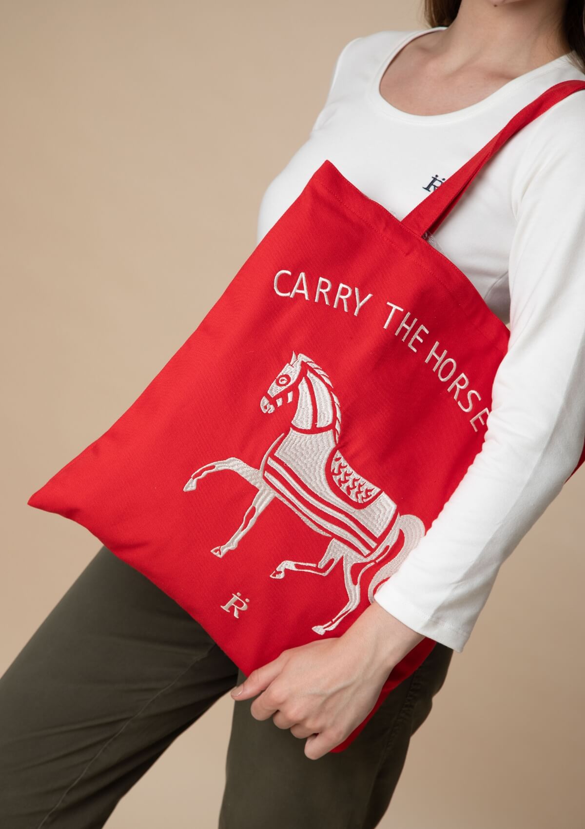 Horse Love Cotton Tote | Carry The Love Horse - RönnerRed