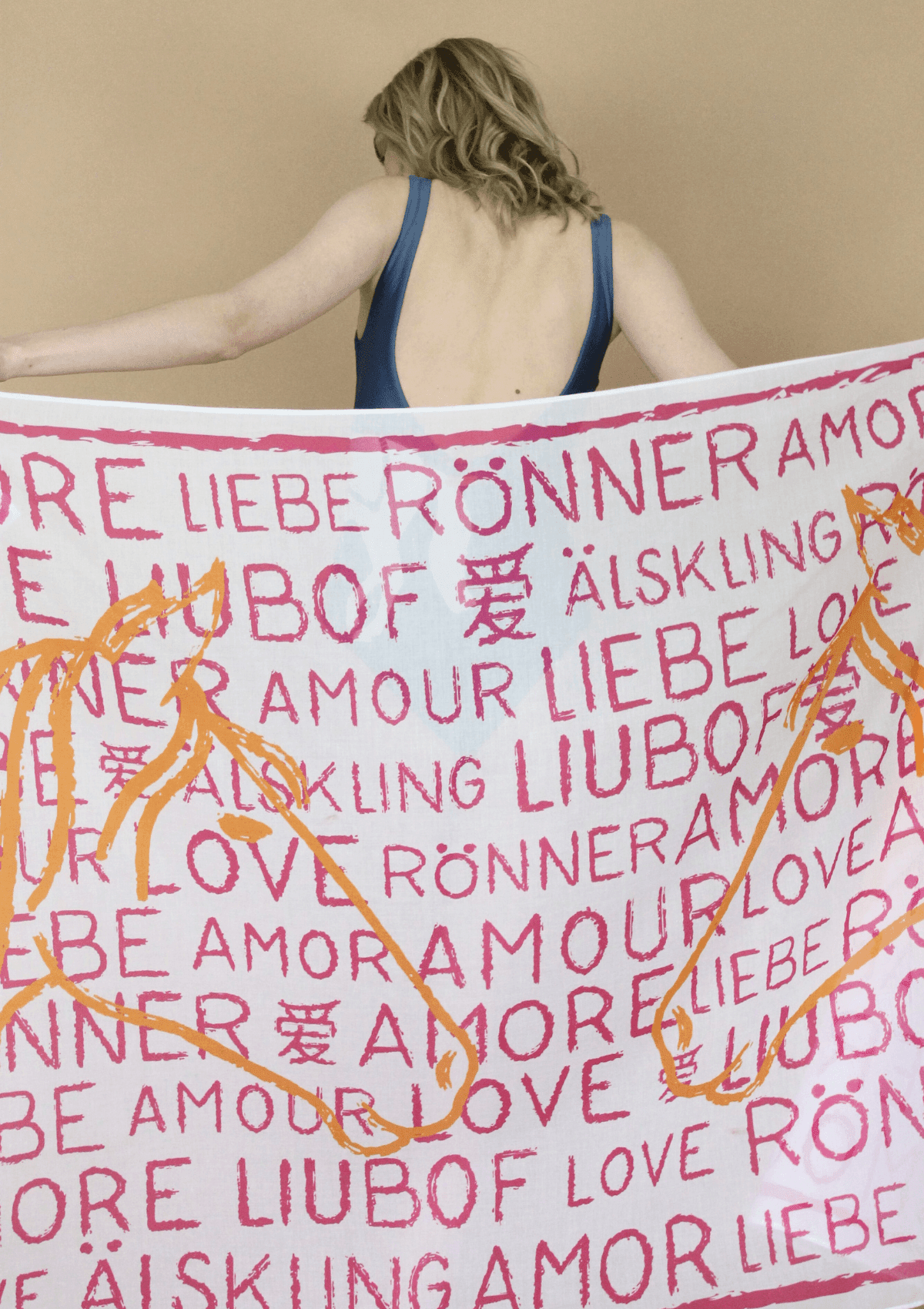 Horse Love Pareo | White & Pink - RönnerSwimwear
