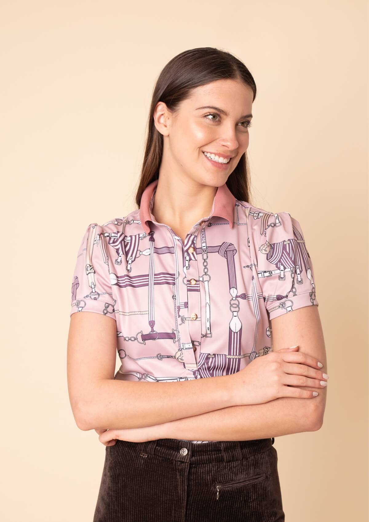 Jubilea Polo-Shirt | Long Sleeve | Rose Blush