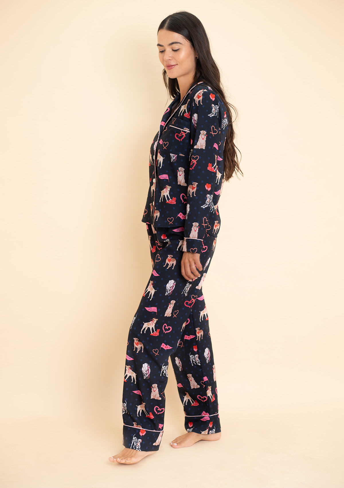 Loyal Luck PJ's Set | Long Sleeve | Midnight Blue