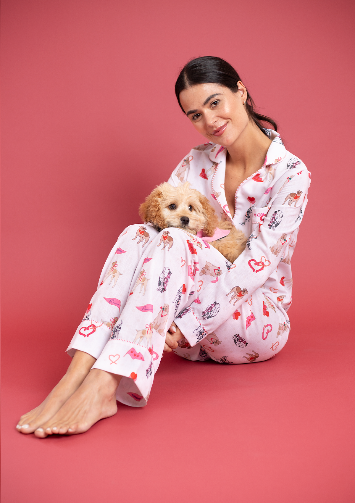 Loyal Luck PJ's Set | Long Sleeve | White
