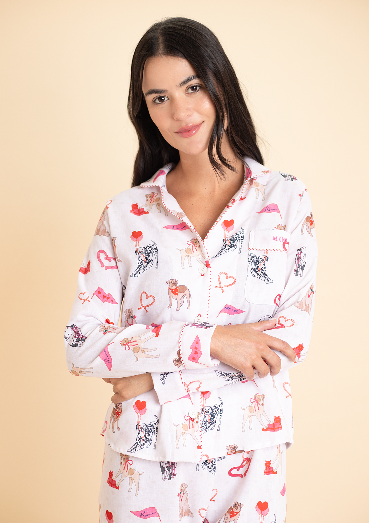 Loyal Luck PJ's Set | Long Sleeve | White