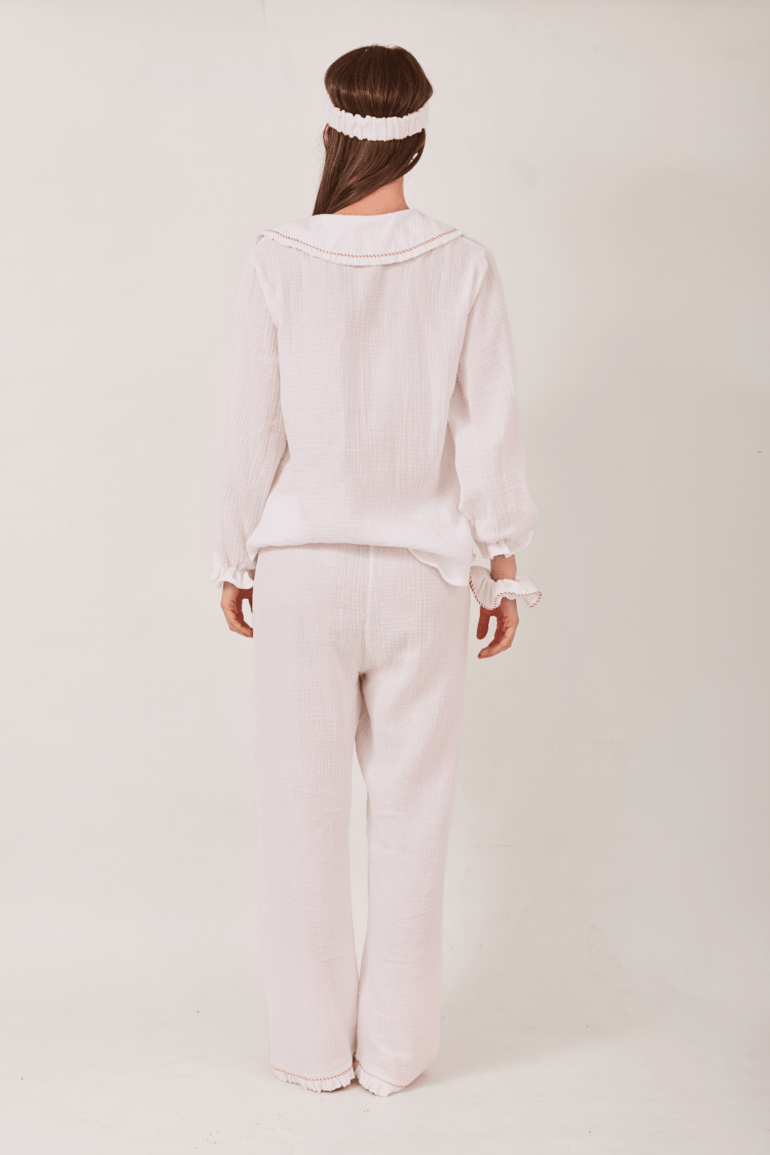 Lucky Stars Horses Pajama Set | Cranberry Limited Edition - RönnerLong Sleeve SetWhite