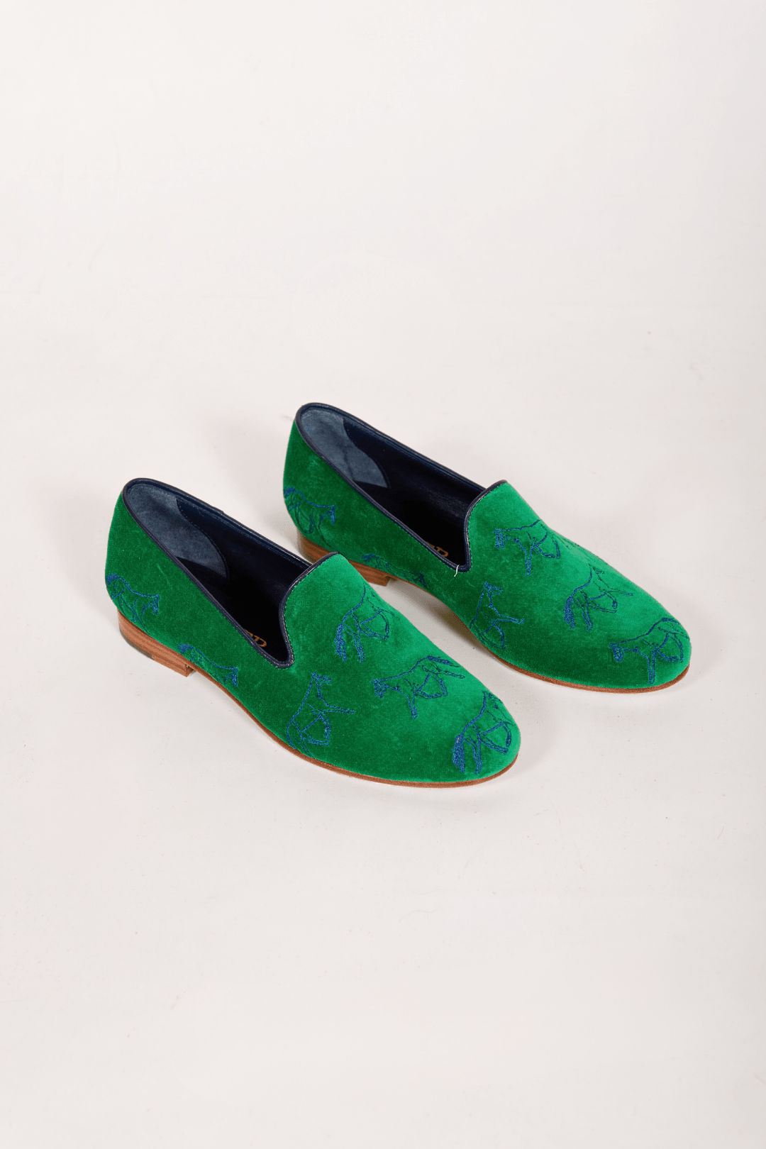 Mimosa Velvet Loafers | Horses - RönnerLoafersGrass Green