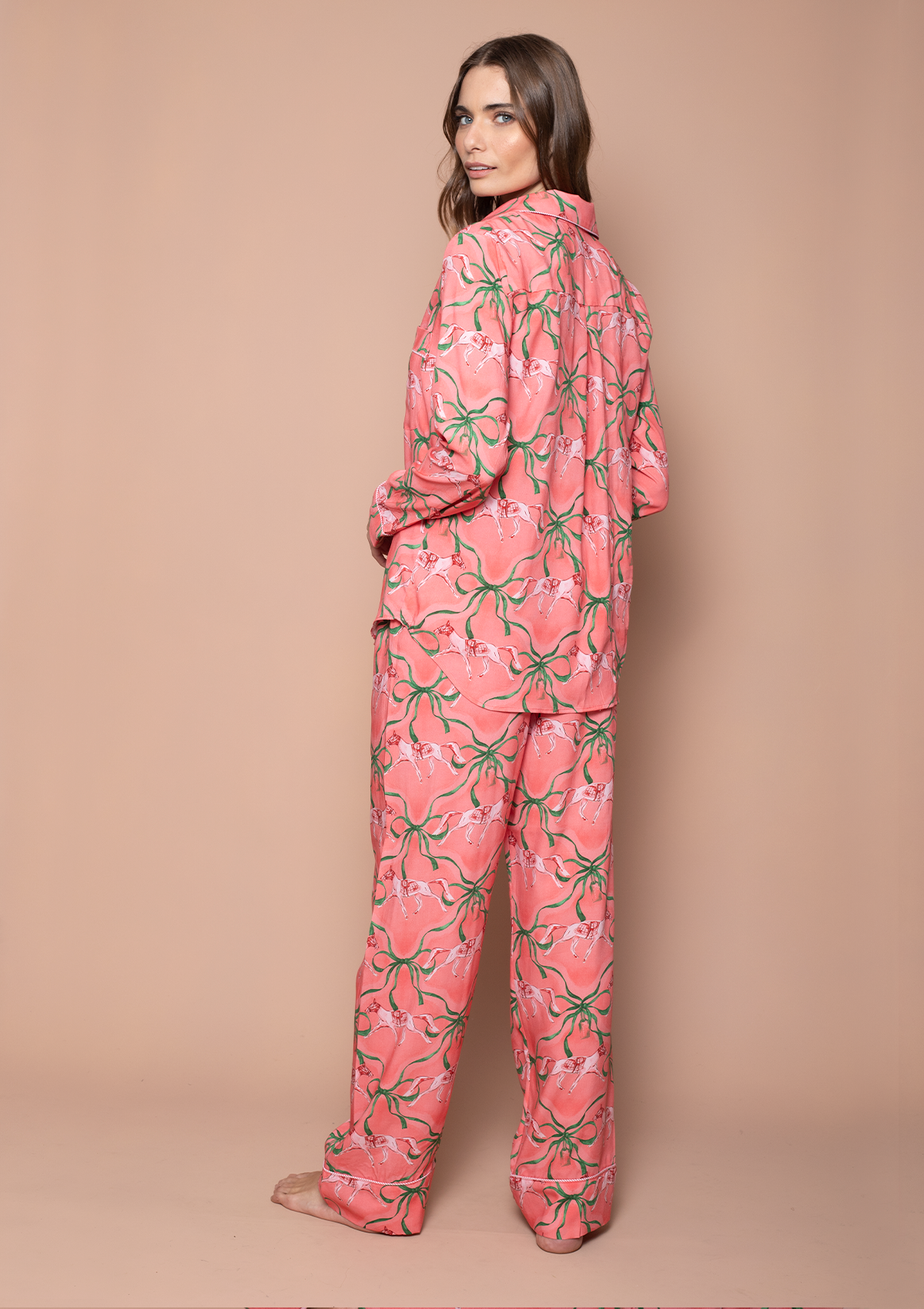 Lucky Ribbon Classic Pj’s set | Mint Rose