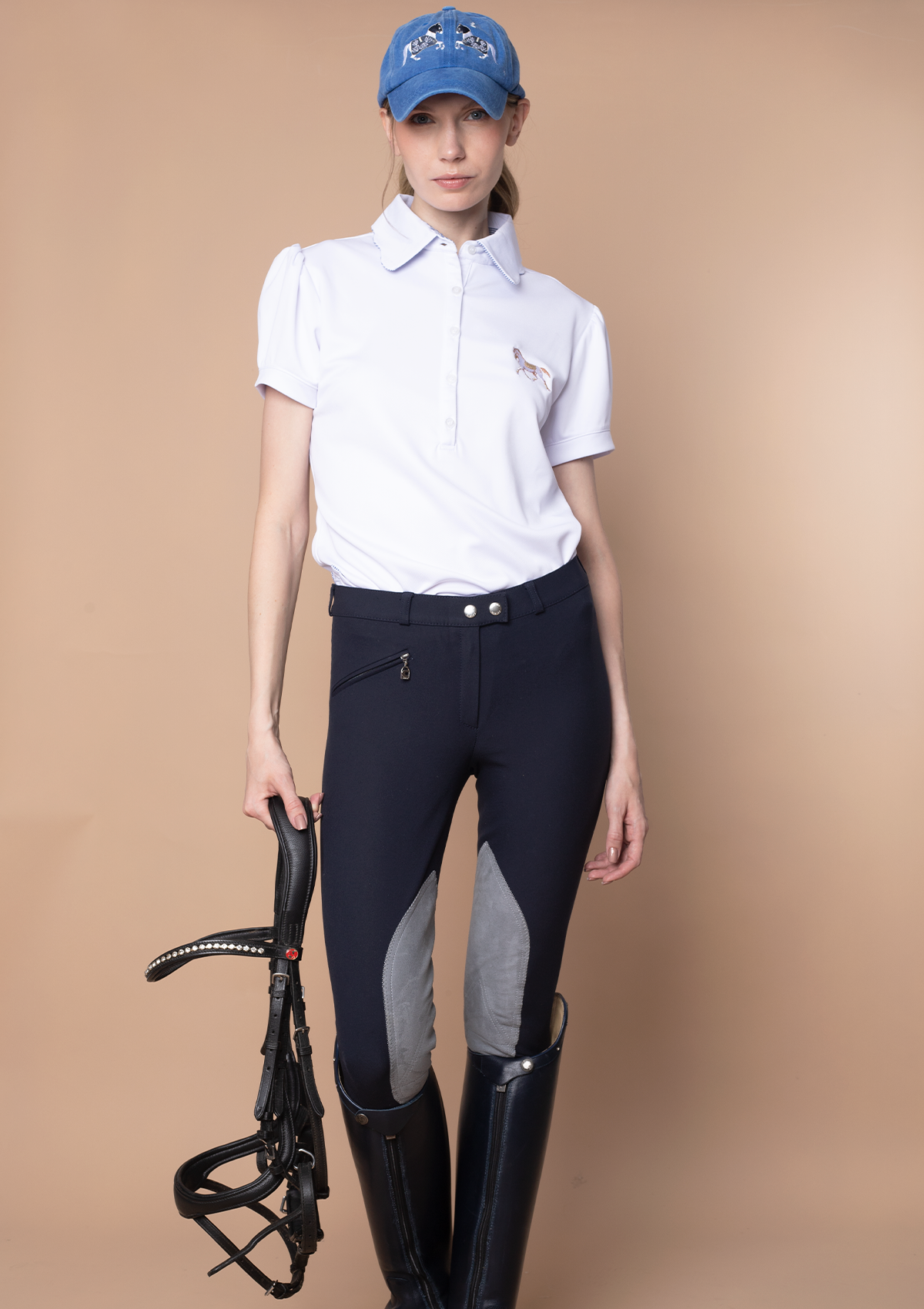 Acasia Horse Polo-Shirt | Basic White | High Tech - Rönner