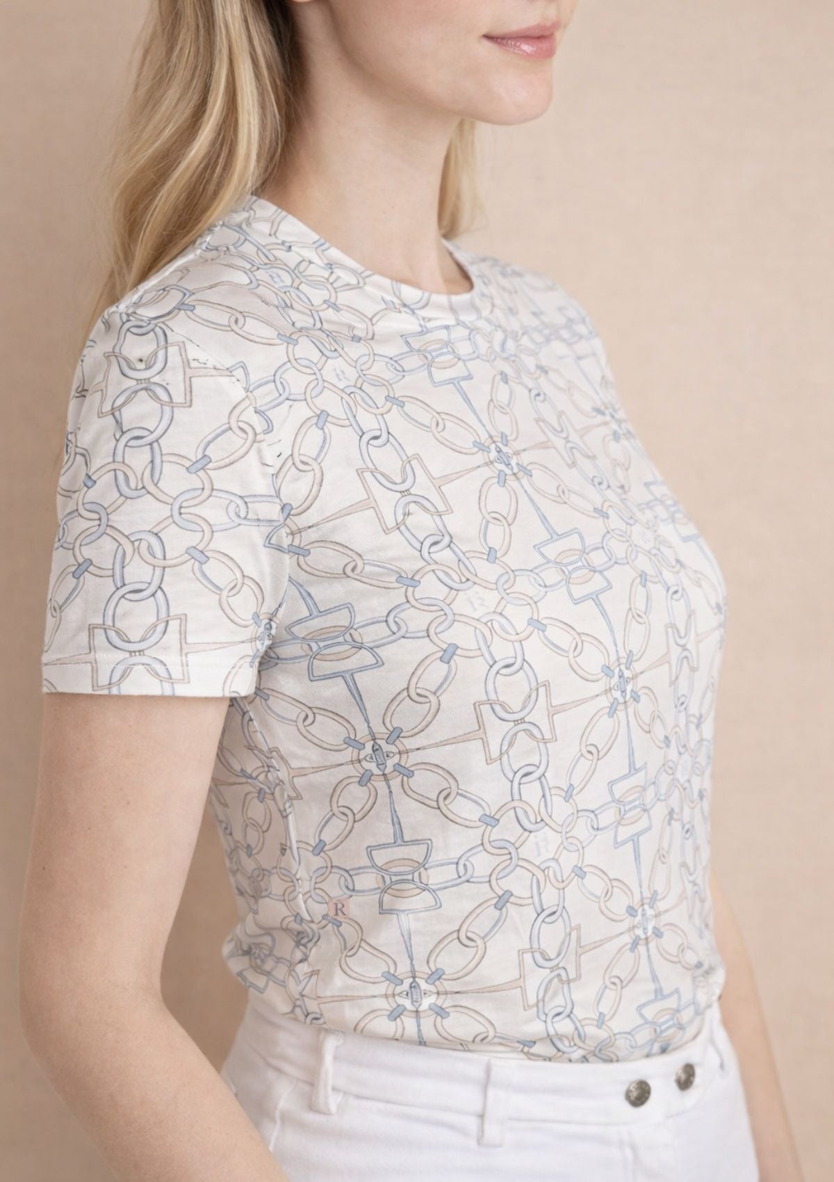 Nora T-Shirt | Chainlink Print - RönnerPolo ShirtXS