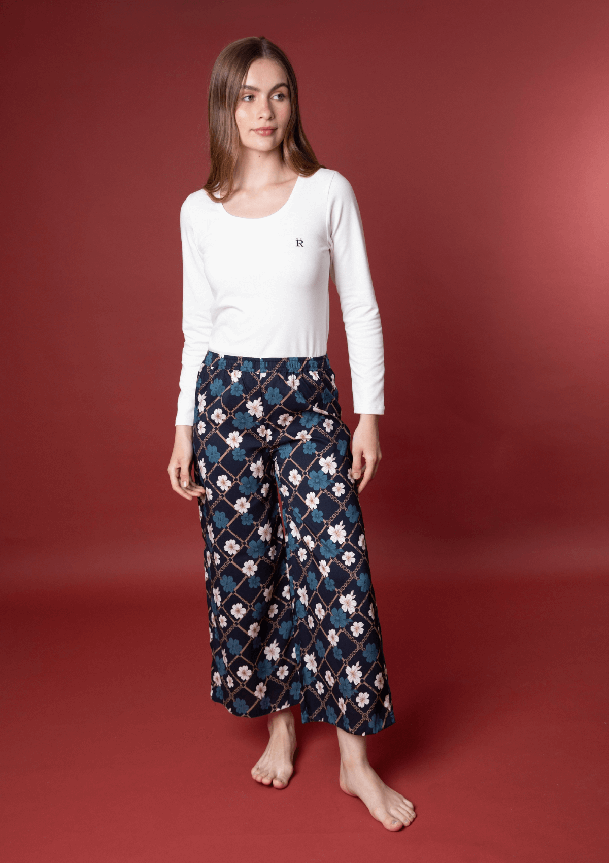 Eliane PJ's Set | Bloom Print | Blue