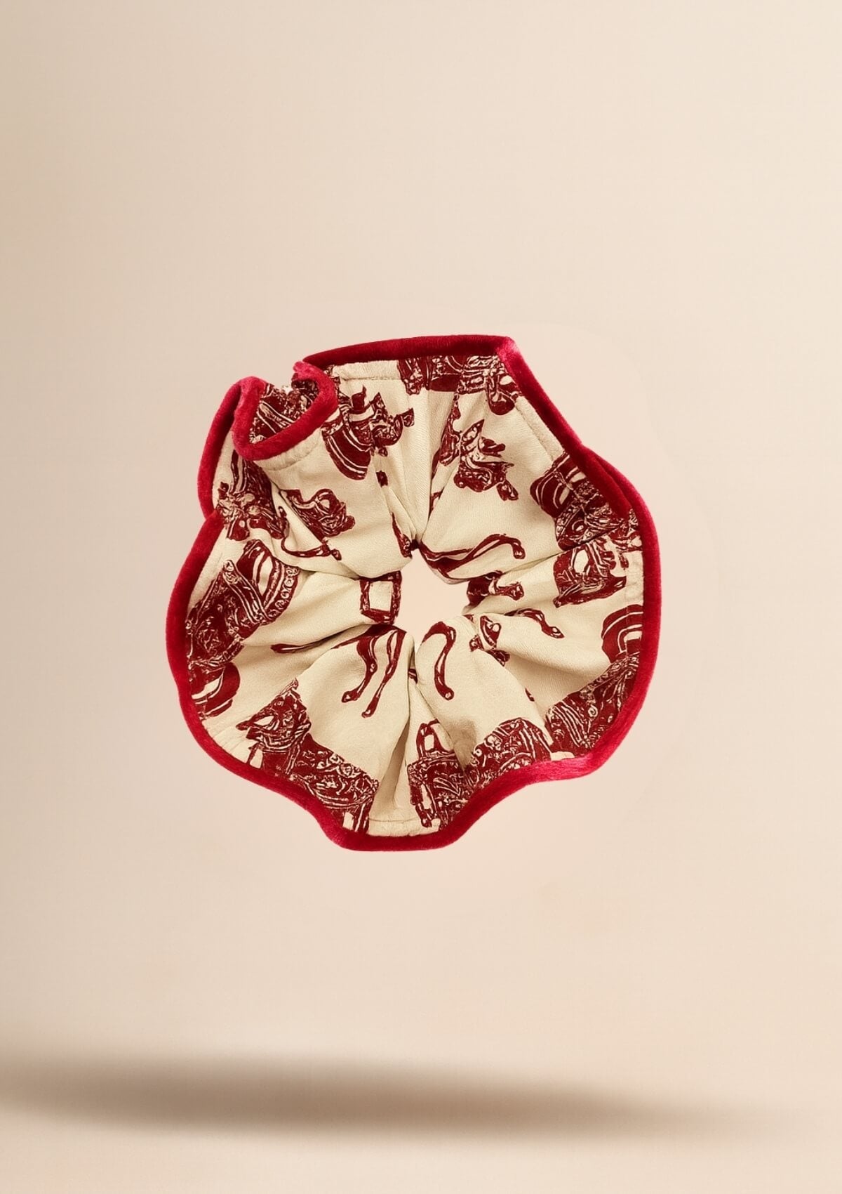 Oversized Hair Scrunchie | Blossomare - RönnerClothingCrimson & Cream