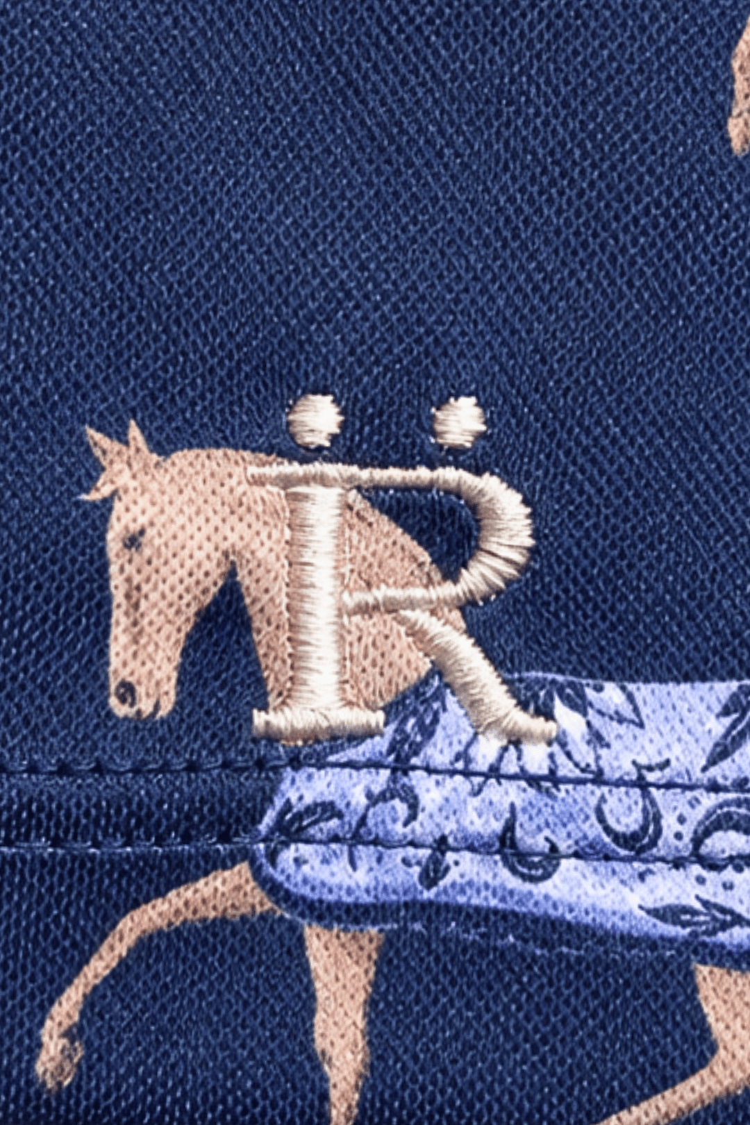 Poise Printed | Polo Shirt | Long Sleeve - RönnerPolo ShirtNavy