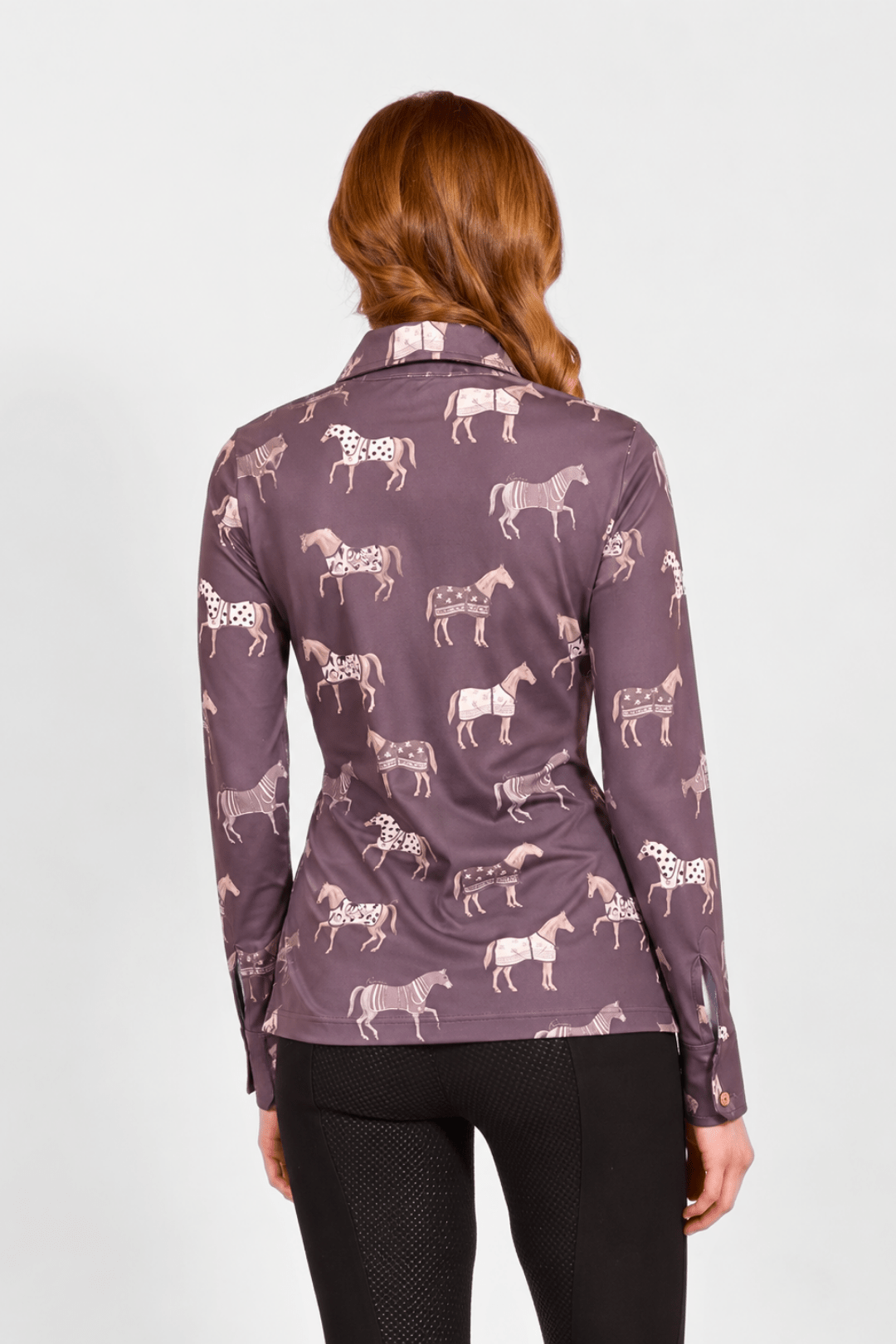 Poise Printed | Polo Shirt | Long Sleeve - RönnerPolo ShirtNavy