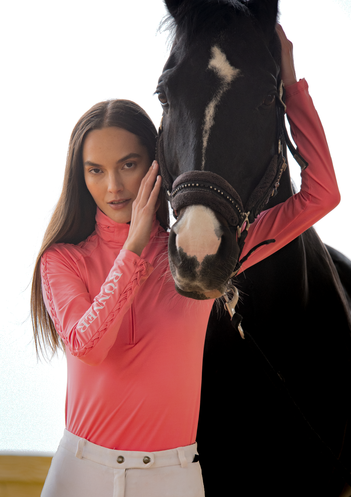 Braid Quarter Zip Long-Sleeve | Coral Blush - Rönner