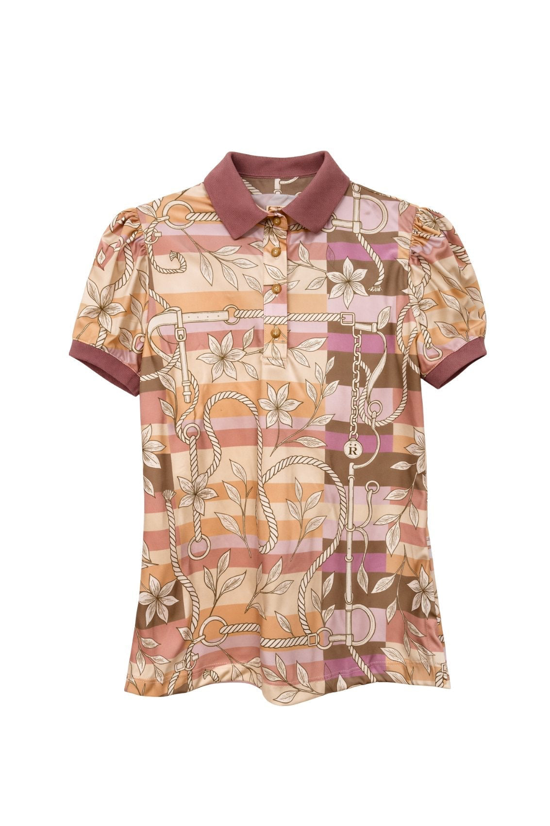 Regatta Polo - Shirt Short Sleeve Ropes Print - RönnerSunset