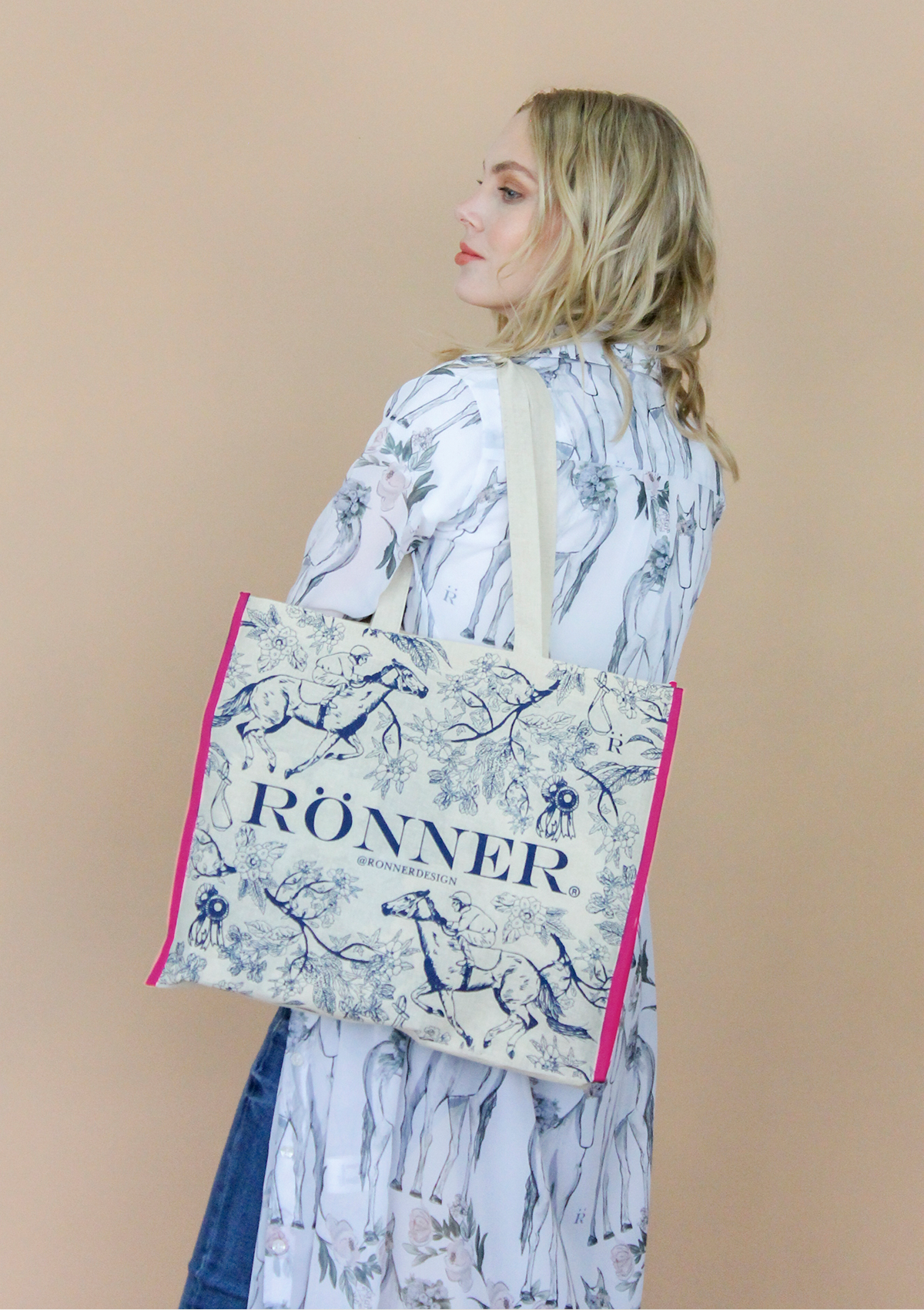 Reusable Cotton Tote | Pink - Rönner