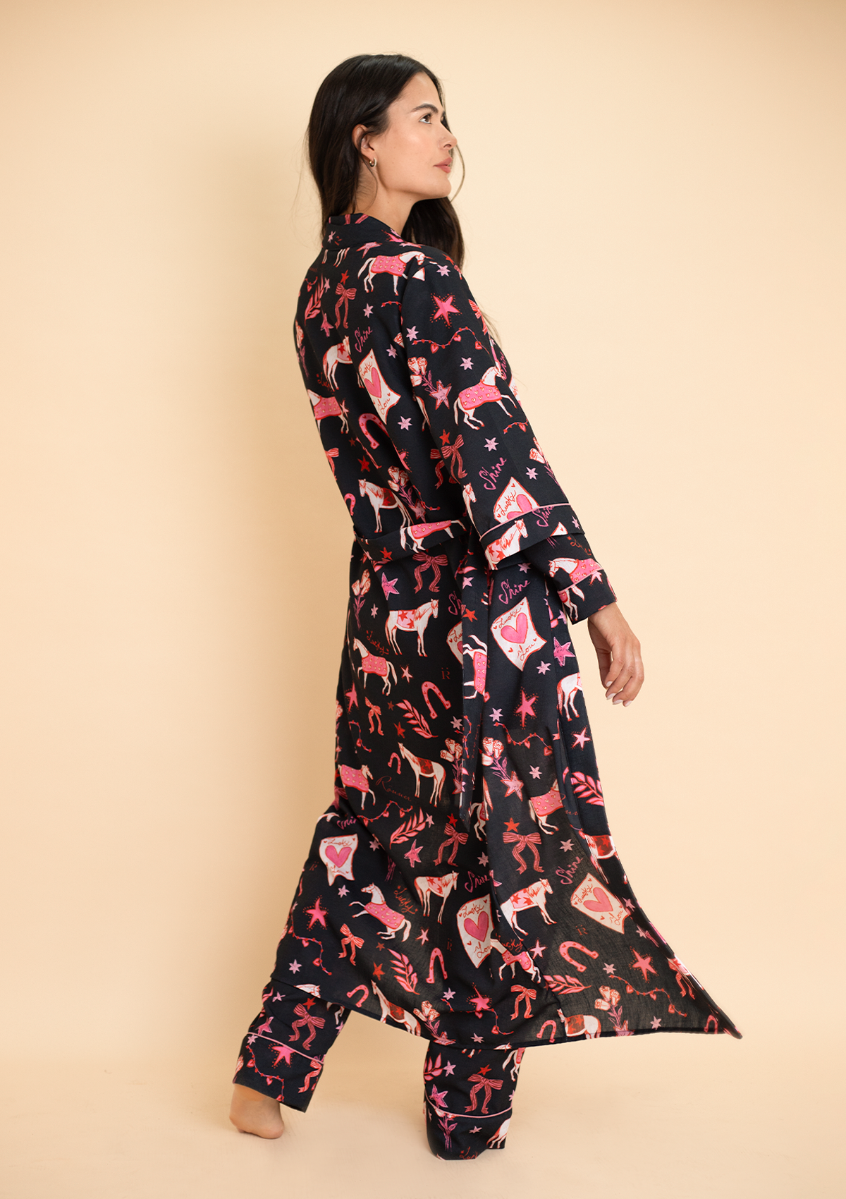 Riding The Stars Robe | Black | Sample