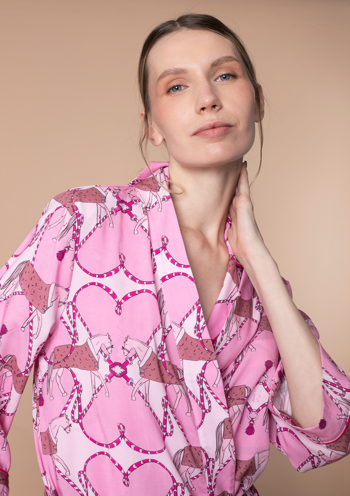 Horsebond Robe | Pink | Equestrian Sleepwear Collection - Rönner