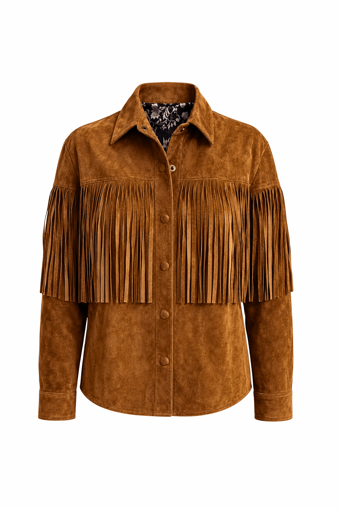 Rodeo Fringed Suede Jacket - RönnerCognac