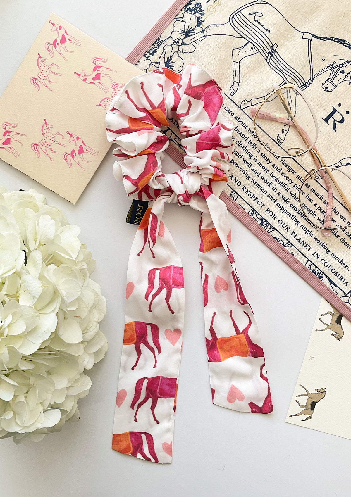 Scarf Hair Scrunchie l Be Mine Print - Rönner