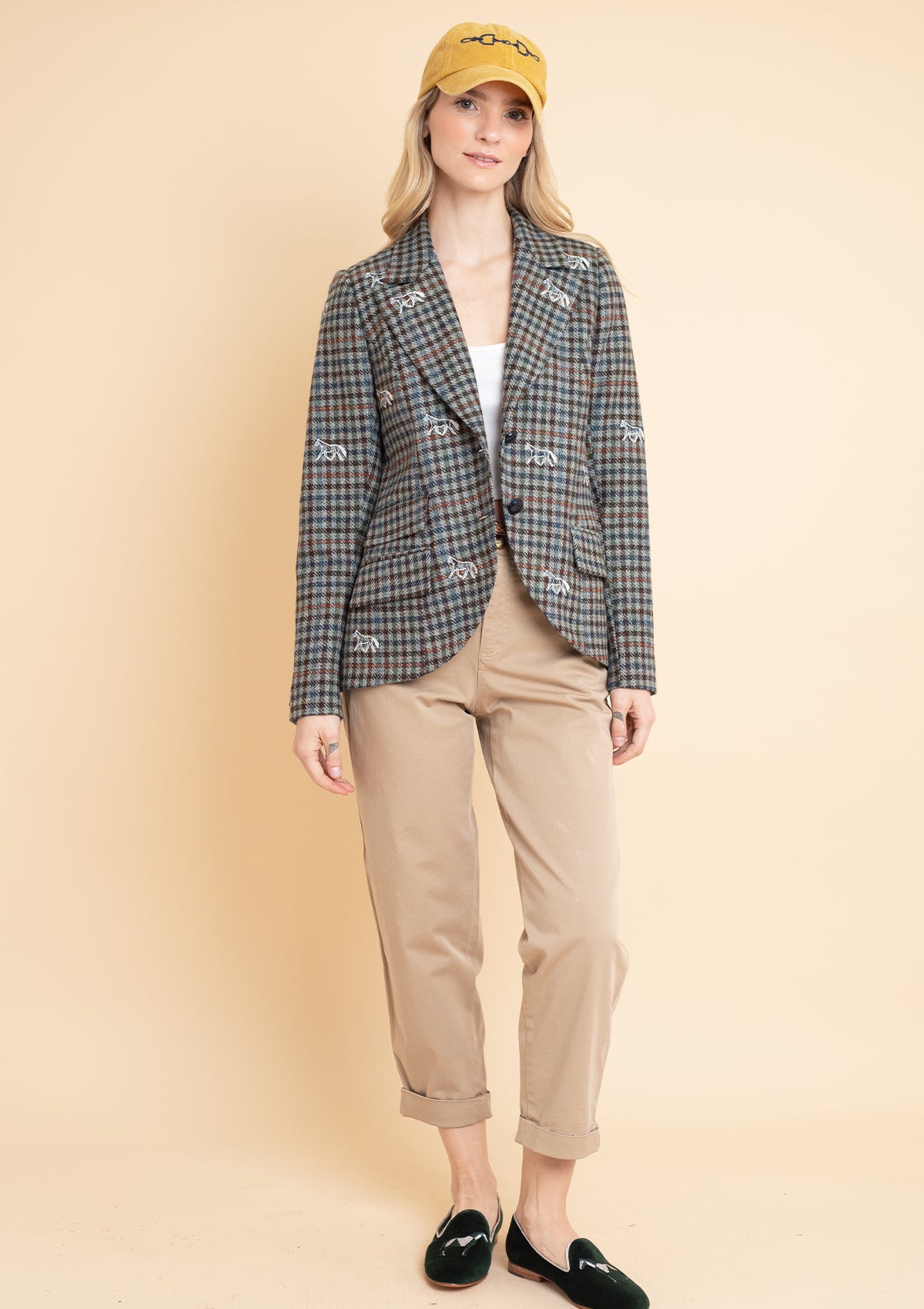 Scarlet Blazer | Embroidered Italian Wool | Limited Edition | Grey