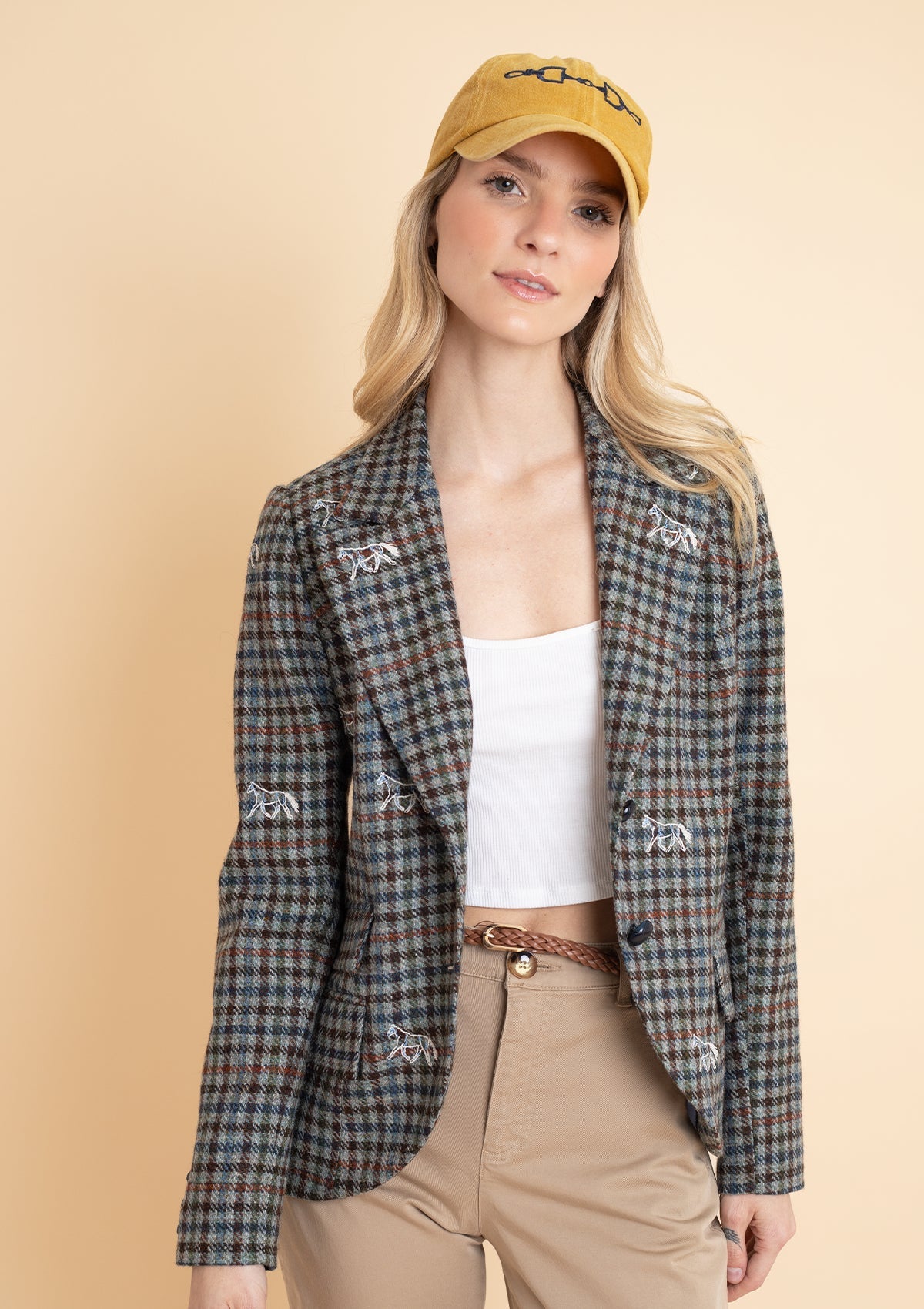 Scarlet Blazer | Embroidered Italian Wool | Limited Edition | Grey - RönnerJacketsXS