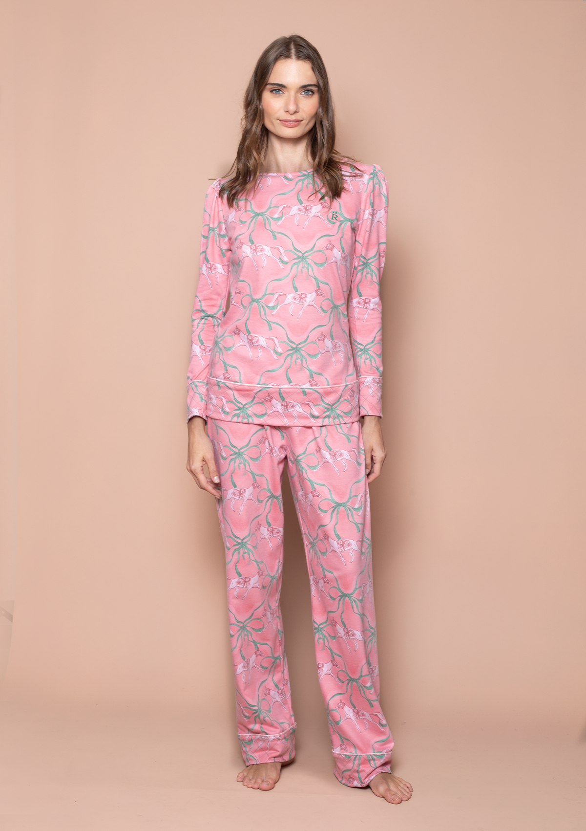 Serenity PJ Set | Pink & Mint