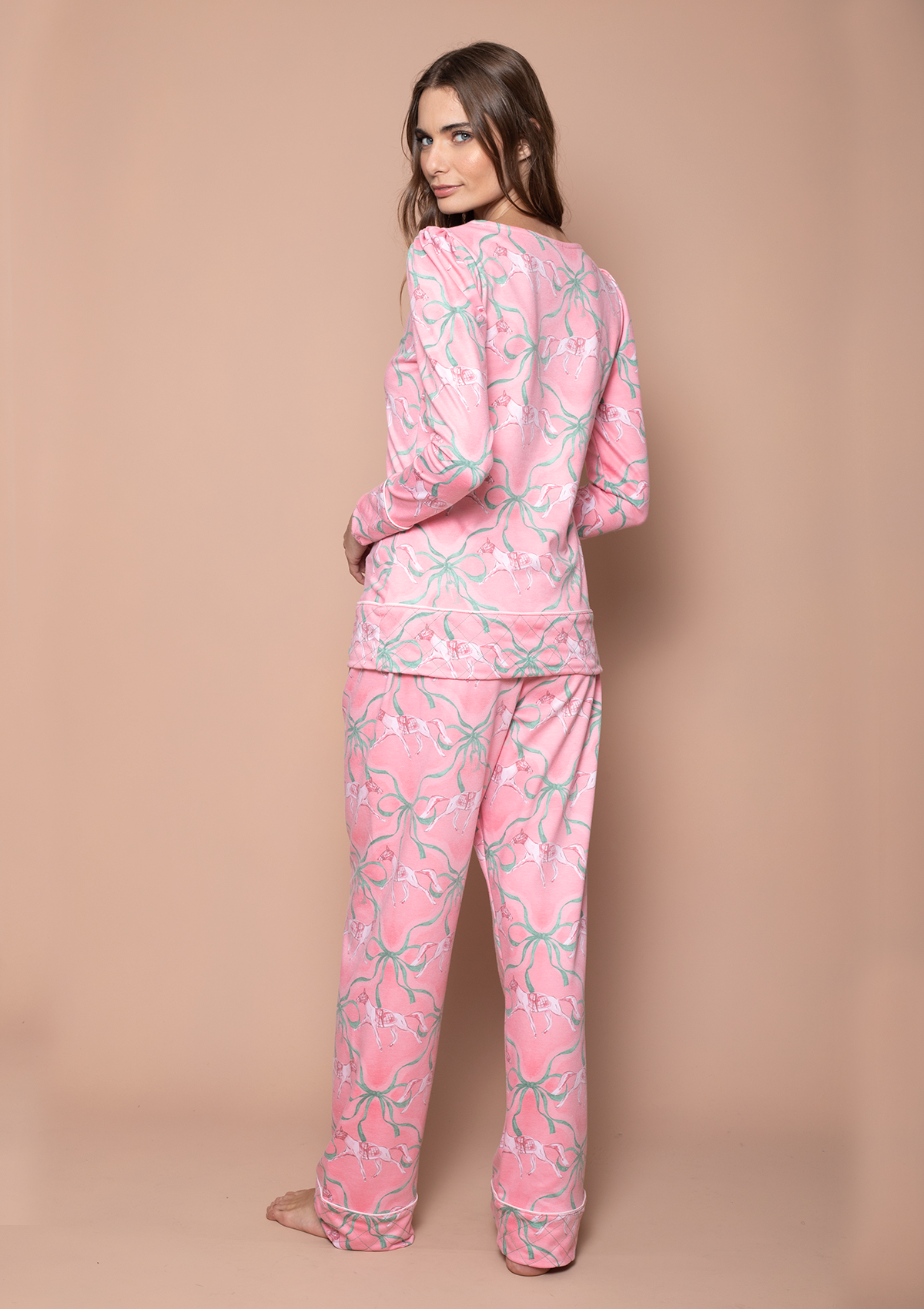 Serenity PJ’s Set | Pink & Mint | Equestrian Sleepwear Collection - Rönner