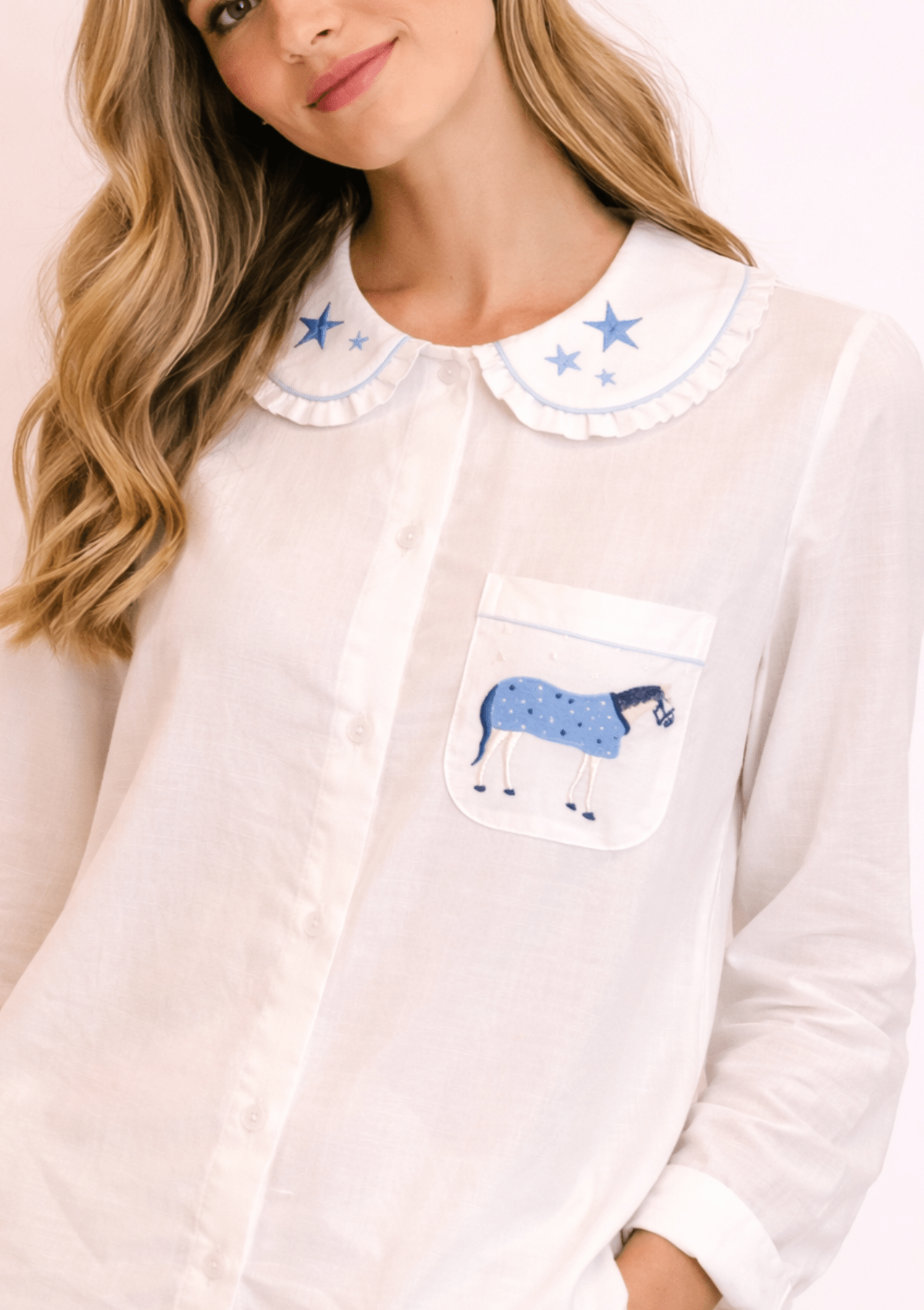 Stars and Horses Women's Pajama Set - RönnerLong Sleeve SetXS